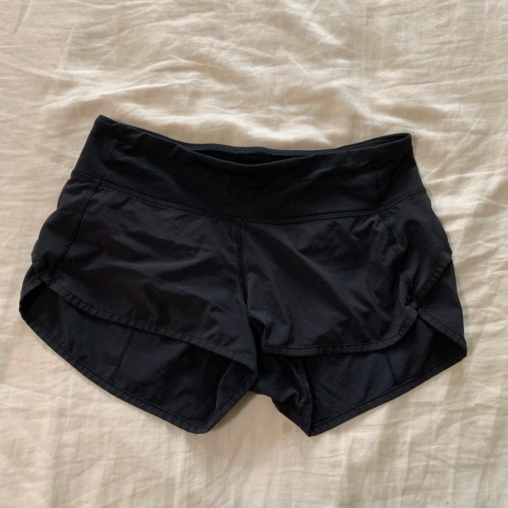 Lululemon Women’s Athletic “Speed Up” Shorts with Moisture-Wicking Fabric